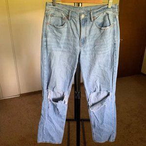 American Eagle 90s Straight Distressed Jeans